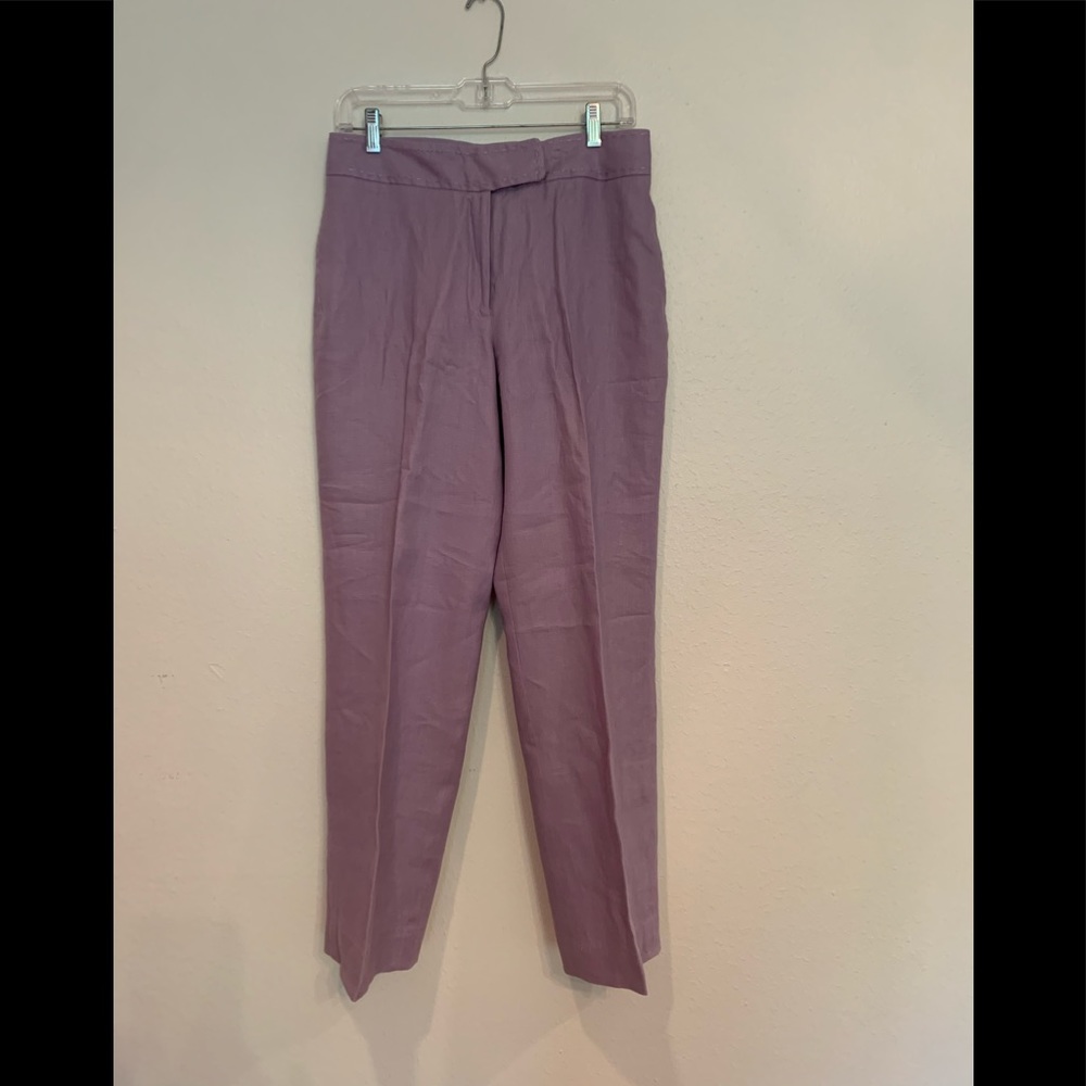- Rafaella light purple linen pants